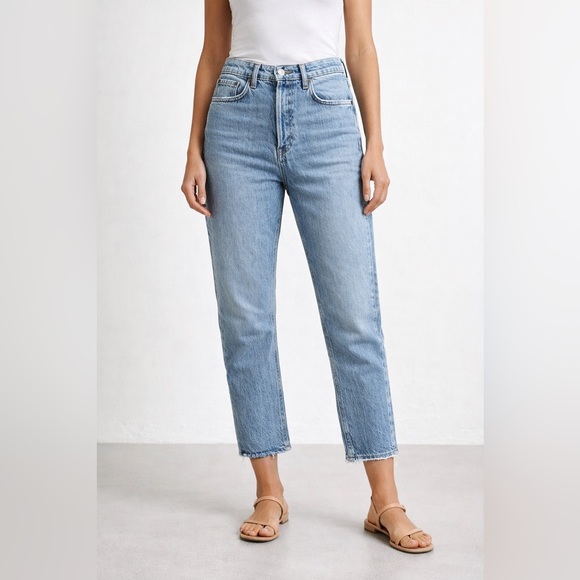 AGOLDE Riley Cropped Button Fly JeansHigh Rise